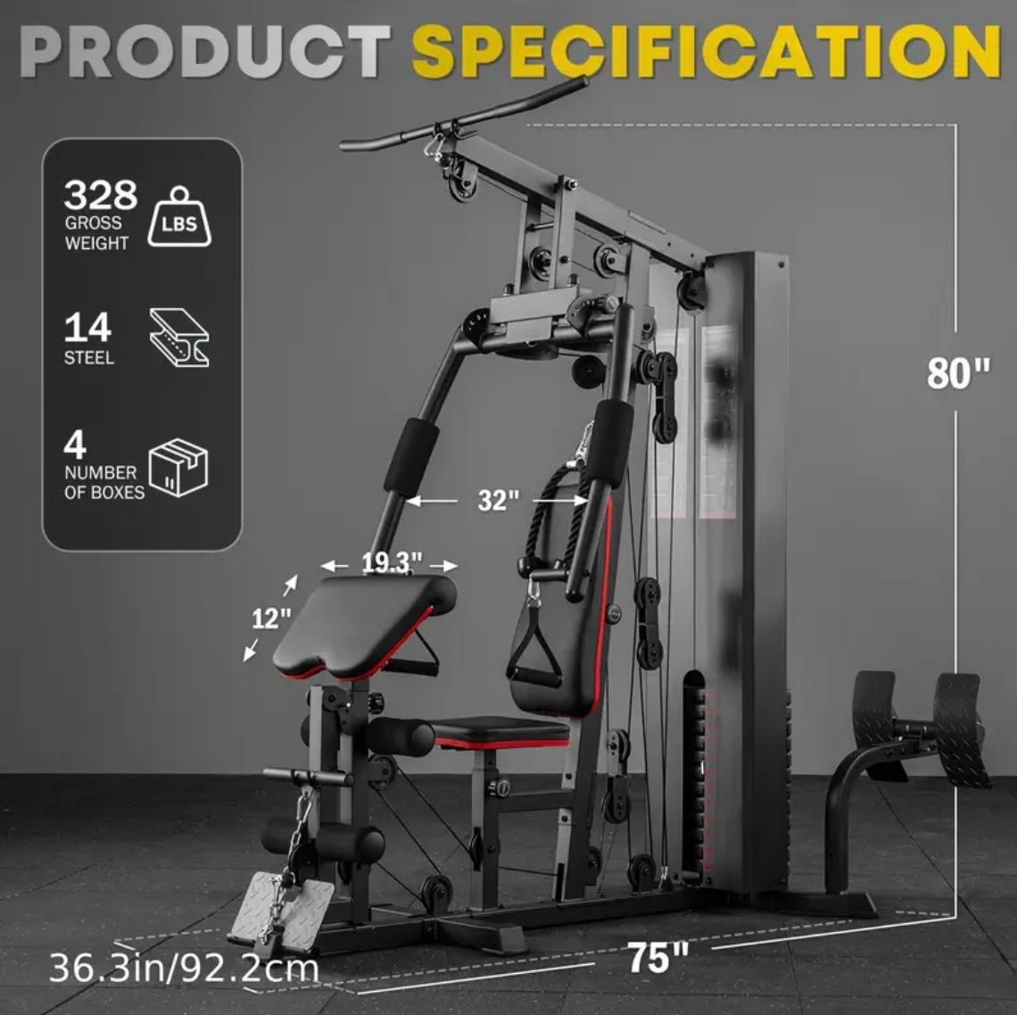10-in-1 Home Gym Station