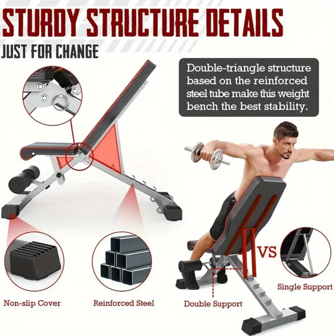 Foldable Dumbbell Bench